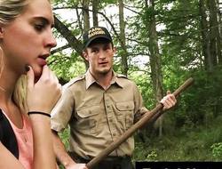 Kristen Lee BDSM down the woods
