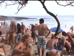 Fabulous prudish pussy video made on the nudist seaside