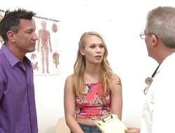 Cramming attractive little pussy in front doctors in Samantha Rone